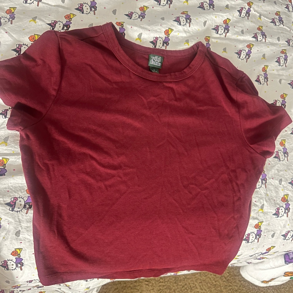 target red wine crop top size small